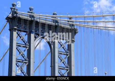 Manhattan Bridge Tower, New York City, USA Stockfoto