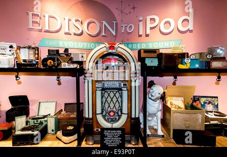 Nashville, Tennessee, USA. 18. Oktober 2014. Detail einer Ausstellung im Musiker Hall Of Fame and Museum, einer der wenigen Musik-bezogene Museen in '' Music City, USA. © Brian Cahn/ZUMA Draht/Alamy Live-Nachrichten Stockfoto