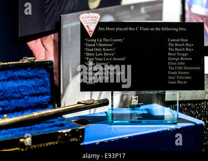 Nashville, Tennessee, USA. 18. Oktober 2014. Detail einer Ausstellung im Musiker Hall Of Fame and Museum, einer der wenigen Musik-bezogene Museen in '' Music City, USA. © Brian Cahn/ZUMA Draht/Alamy Live-Nachrichten Stockfoto