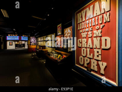 Nashville, Tennessee, USA. 18. Oktober 2014. Exponate im Musiker Hall Of Fame and Museum, eines der vielen Musik-bezogene Museen in '' Music City, USA. © Brian Cahn/ZUMA Draht/Alamy Live-Nachrichten Stockfoto