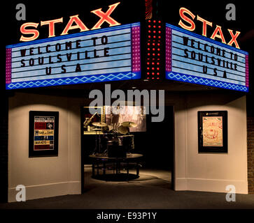 Nashville, Tennessee, USA. 18. Oktober 2014. Eingang der Stax-Ausstellung im Musiker Hall Of Fame and Museum, einer der wenigen Musik-bezogene Museen in '' Music City, USA. © Brian Cahn/ZUMA Draht/Alamy Live-Nachrichten Stockfoto