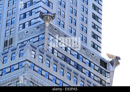 Nahaufnahme des Chrysler building, Manhattan, New York City, USA Stockfoto