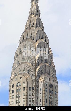 Nahaufnahme des Chrysler building, Manhattan, New York City, USA Stockfoto