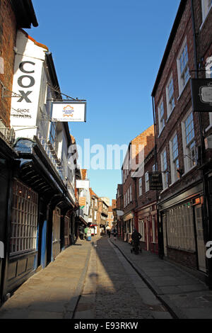 Das Chaos in York, Großbritannien. Stockfoto