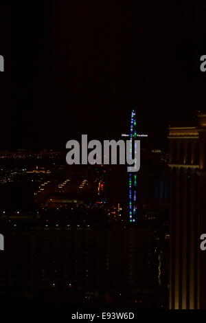 Luftaufnahme von Las Vegas Lichter Stockfoto