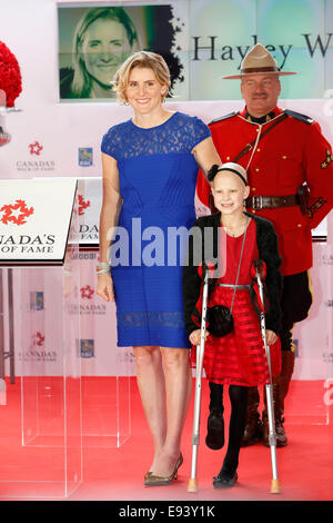 Toronto, Kanada. 18. Oktober 2014. Hayley Wickenheiser an der kanadischen Walk of Fame am Sony Centre for Performance-Kunst. J.Kan/EXImages Stockfoto