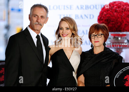 Toronto, Kanada. 18. Oktober 2014. Rachel McAdams an der kanadischen Walk of Fame bei der Sony Zentrum für Performance-Kunst. J.Kan/EXImages Stockfoto