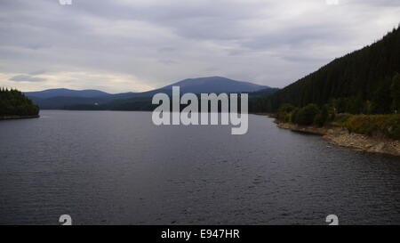 Vidraru-See und Staumauer, Rumänien. Stockfoto