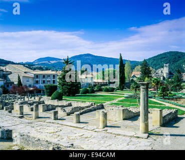 La Villasse Quartal römischen Ruinen Vaison-la-Romaine Provence Frankreich Stockfoto