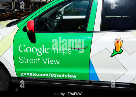 Google Street View Auto in Google Head Office Campus, Bergblick, Californias, USA Stockfoto