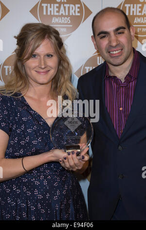 UK-Theaterpreise 2014, Liverpool Everyman & Playhouse, Dominic Beaumont mit Gemma Murrell Stockfoto