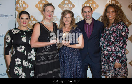 UK Theatre Awards 2014, kreativen Liverpool Everyman & Playhouse mit Jodie Prenger und Angela Griffin Stockfoto