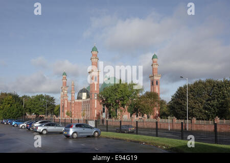 Bradford-Moschee, Al-Jamia Suffa-Tul-Islam, Horton Park Ave Bradford, West Yorkshire BD5 0NJ Stockfoto
