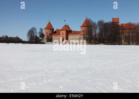 Trakai Burg Stockfoto