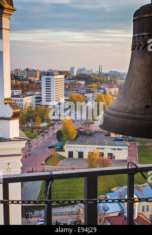 Witebsk Blick vom Glockenturm Uspenski Kuppel. Stockfoto