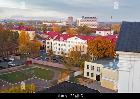 Witebsk Blick vom Glockenturm Uspenski Kuppel. Stockfoto