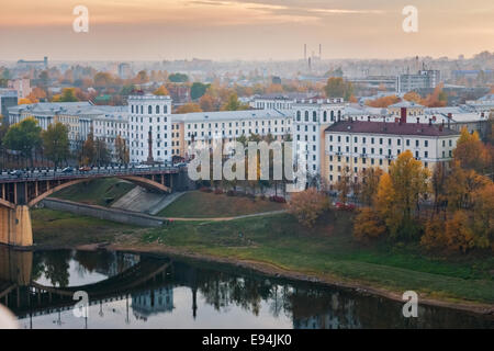 Witebsk Blick vom Glockenturm Uspenski Kuppel. Stockfoto