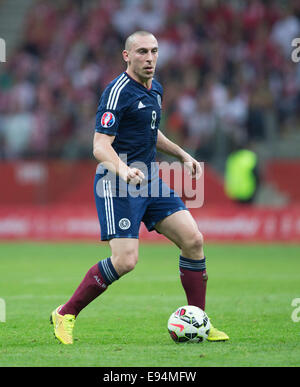 Warschau, UK. 14. Oktober 2014. Scott Brown of Scotland - Polen vs. Schottland - UEFA Euro 2016 Qualifier - Nationalstadion - Warschau - 14.10.2014 Pic Philip Oldham/Sportimage. © Csm/Alamy Live-Nachrichten Stockfoto