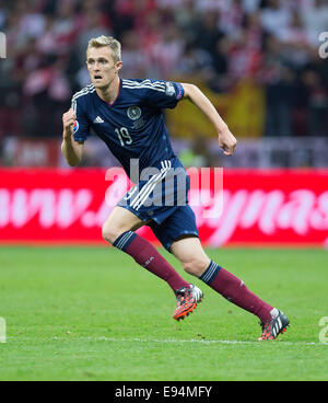 Warschau, UK. 14. Oktober 2014. Darren Fletcher von Schottland - Polen vs. Schottland - UEFA Euro 2016 Qualifier - Nationalstadion - Warschau - 14.10.2014 Pic Philip Oldham/Sportimage. © Csm/Alamy Live-Nachrichten Stockfoto