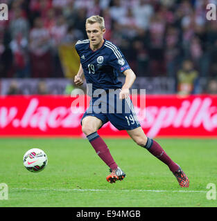 Warschau, UK. 14. Oktober 2014. Darren Fletcher von Schottland - Polen vs. Schottland - UEFA Euro 2016 Qualifier - Nationalstadion - Warschau - 14.10.2014 Pic Philip Oldham/Sportimage. © Csm/Alamy Live-Nachrichten Stockfoto