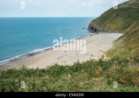 Strand von Penbryn, Ceredigion, Cardigan Bay, West-Wales Stockfoto