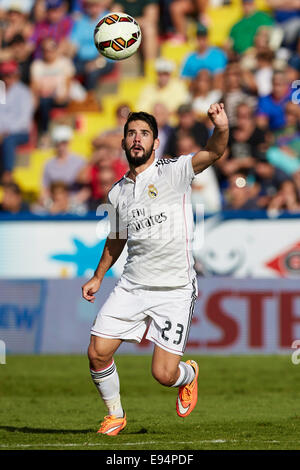 Valencia, Spanien. 18. Oktober 2014. La Liga BBVA Fußball. UD Levante gegen Real Madrid im Stadion Ciutat de Valencia. Mittelfeldspieler Isco von Real Madrid © Aktion Plus Sport/Alamy Live-Nachrichten Stockfoto