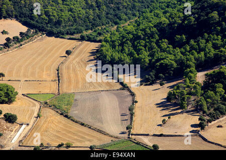 Blick vom Gipfel des Monte Toro (El Toro), Es Mercadal, Menorca, Balearen, Spanien Stockfoto