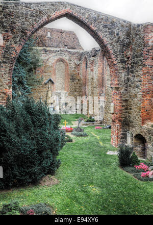 St. Nikolai Kirche Ruine, Bautzen, Sachsen, Deutschland Stockfoto