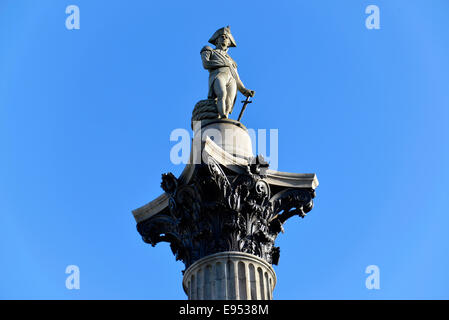 Nelson Säule, London, England, Vereinigtes Königreich Stockfoto