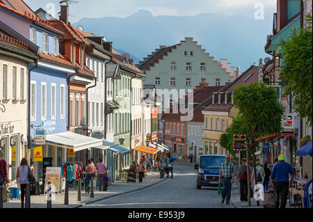 Untermarkt, bin Murnau Staffelsee, Oberbayern, Bayern, Deutschland Stockfoto