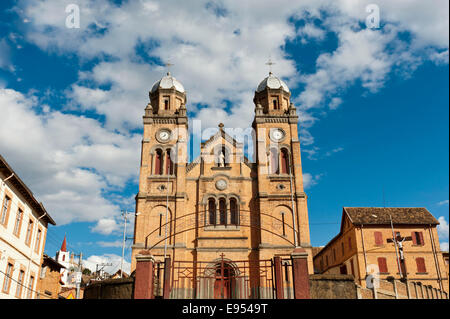 Katholische Kirche, Fianarantsoa Kathedrale in der Oberstadt, Altstadt, Fianarantsoa, Madagaskar Stockfoto