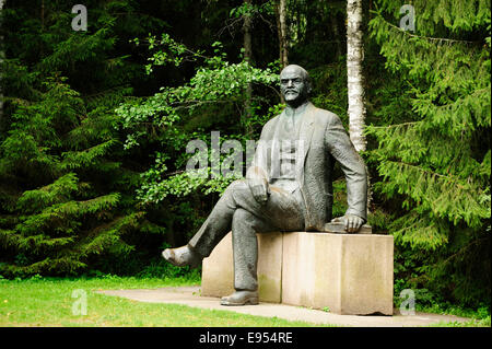 Die Skulptur von Lenin in die Skulpturensammlung Grutas Park, Druskininkai, Litauen Stockfoto