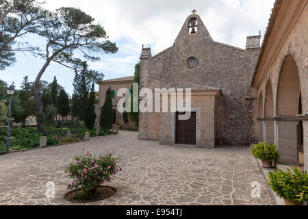 Santuari Nostra Senyora de Cura Heiligtum, Randa, Mallorca, Balearen, Spanien Stockfoto