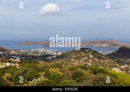 Stadtbild von Yalikavak, Halbinsel Bodrum, Bodrum, Provinz Muğla, ägäische Region, Türkei Stockfoto