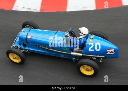 Historische Rennwagen Ära R5B, Baujahr 1936, Fahrer Charles McCabe, 9. Grand Prix de Monaco Historique, Fürstentum Monaco Stockfoto