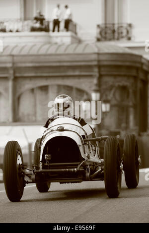 Historische Rennwagen Riley Dodds, Baujahr 1935, Fahrer Thierry Chanoine, 9. Grand Prix de Monaco Historique Stockfoto