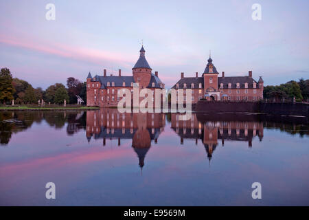 Burg Anholt, sogar Burg zurück, North Rhine-Westphalia, Deutschland Stockfoto