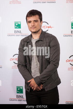 Josh Hutcherson besucht ein Photocall zum Film "Escobar: Paradise Lost', International Filmfestival in Rom, Rom, Italien, 19/10 / Stockfoto