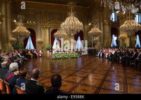 Belgien, Brüssel auf 2013/07/21: Zeremonie der Abdankung von König Albert II. im königlichen Palast Stockfoto