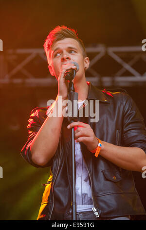 Tralee, Irland, 15. August 2014, Taken Höchstleistungen live The Rose of Tralee Festival, Tralee, County Kerry am 15. August 2014 Stockfoto