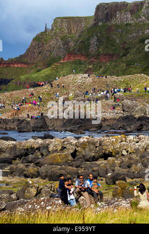 Das UNESCO-Weltkulturerbe Giants Causeway, North Coast, County Antrim, Nordirland Stockfoto