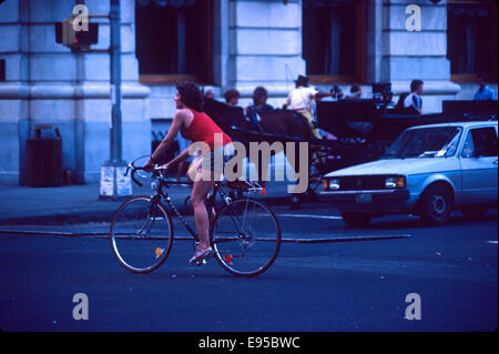 New York Radfahrer 1981 Stockfoto