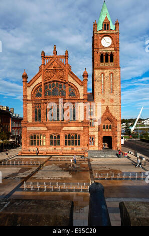 Das Guildhall Derry, Londonderry, Nordirland Stockfoto