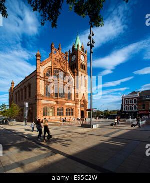 Das Guildhall Derry, Londonderry, Nordirland Stockfoto