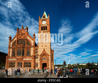 Das Guildhall Derry, Londonderry, Nordirland Stockfoto