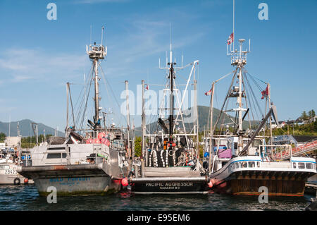 Boote im Hafen von Prince Rupert, Prinz Rupert, Britisch-Kolumbien, Kanada Stockfoto