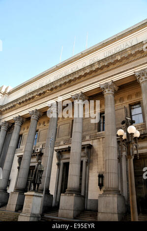 Banco de la Republica Oriental Del Uruguay Montevideo Uruguay Stockfoto