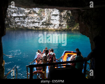 Melissani Höhle auf der Insel Kefalonia in Griechenland Stockfoto
