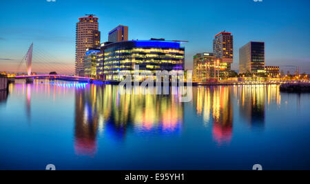 Salford Quays Medienstadt Stockfoto