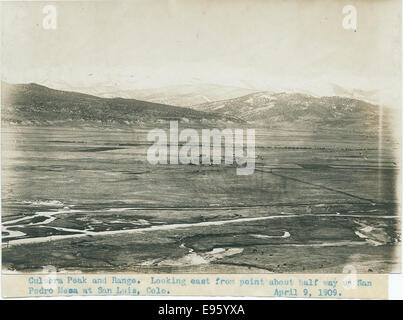 Culebra Peak und Reichweite. Stockfoto